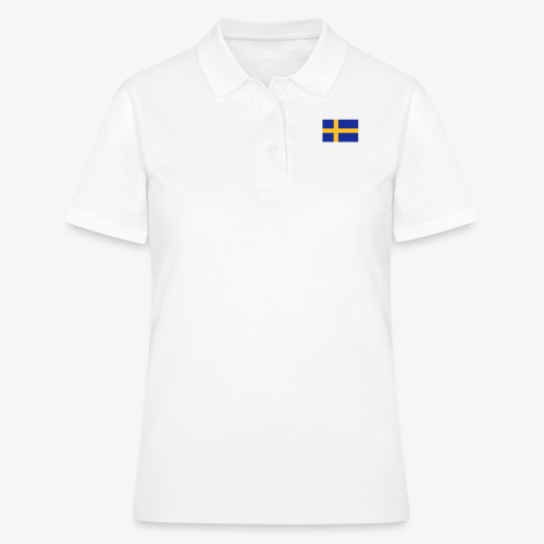 Svenska flaggan - Swedish Flag - Pikétröja dam