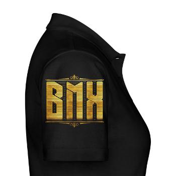 BMX / Bmx / BMX Bike Bike / BMX Riding - Polo Femme - noir - Droite - Anna (173cm)