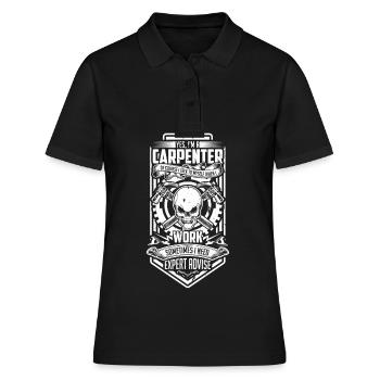Menuisier Menuisier Menuisier Menuisier Menuisier - Polo Femme - noir - Devant - Ailine (174cm)