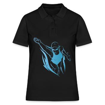 Maillot de bain cadeau de plongée sport piscine - Polo Femme - noir - Devant - Ailine (174cm)