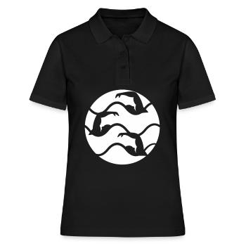 Maillot de bain cadeau de piscine passe-temps de baignade - Polo Femme - noir - Devant - Ailine (174cm)
