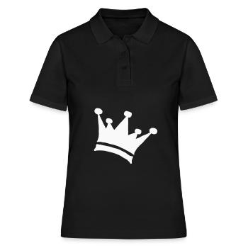 cadeau enfants couronne couronne couronne couronne couronne roi roi - Polo Femme - noir - Devant - Ailine (174cm)