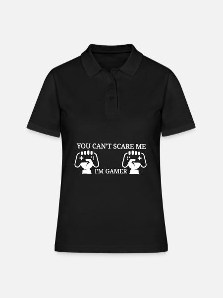 Cadeau gamer pour adolescents adolescents et enfants - Polo Femme - noir