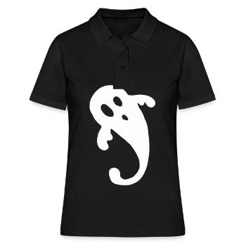 Fantôme fantôme déguisement fantôme fantôme halloween - Polo Femme - noir - Devant - Ailine (174cm)