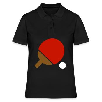 Tennis de table balle de tennis de table raquettes de tennis de table - Polo Femme - noir - Devant - Ailine (174cm)