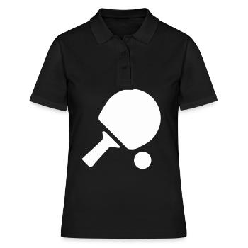 Tennis de table raquette tennis de table joueur de tennis de table - Polo Femme - noir - Devant - Ailine (174cm)