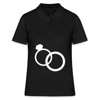 Anneaux de mariage alliances mariage bague de mariage - Polo Femme - noir - Devant - Ailine (174cm)