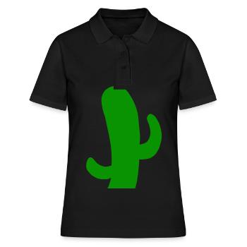 Désert cactus épineux cactus cactus épineux - Polo Femme - noir - Devant - Ailine (174cm)