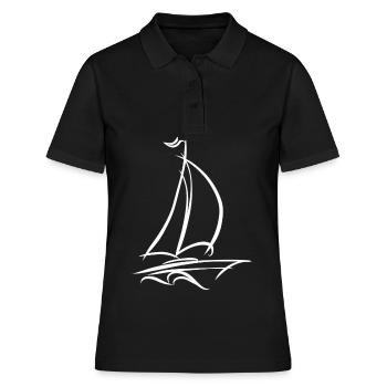 Voile bateau voile bateau voile voile - Polo Femme - noir - Devant - Ailine (174cm)