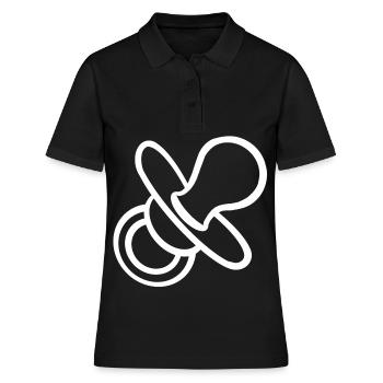 sucettes cadeau bébé bébé bébé - Polo Femme - noir - Devant - Ailine (174cm)