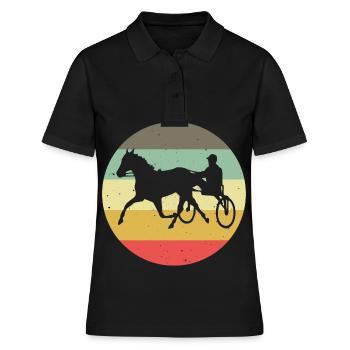 Chevaux de trot Trabrennsport Courses de chevaux - Polo Femme - noir - Devant - Ailine (174cm)