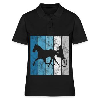 Chevaux de trot Trabrennsport Courses de chevaux - Polo Femme - noir - Devant - Ailine (174cm)