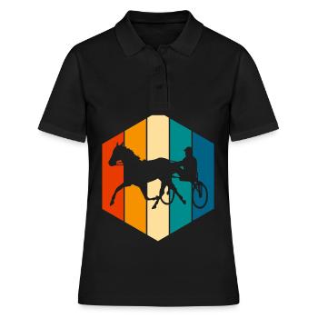 Trotteur trotter dans un style rétro ou vintage - Polo Femme - noir - Devant - Ailine (174cm)