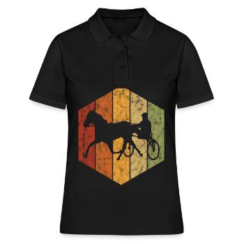Trotteur trotter dans un style rétro ou vintage - Polo Femme - noir - Devant - Ailine (174cm)