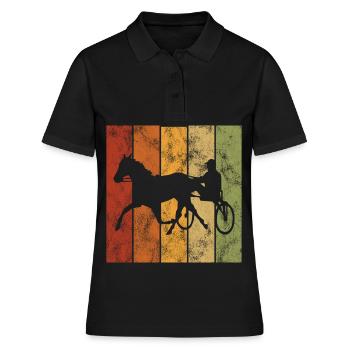 Trotteur trotter dans un style rétro ou vintage - Polo Femme - noir - Devant - Ailine (174cm)