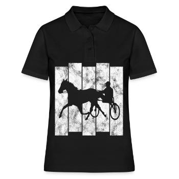 Trotteur trotter dans un style rétro ou vintage - Polo Femme - noir - Devant - Ailine (174cm)