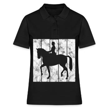 Dressage Cavalier de dressage Cheval d’équitation - Polo Femme - noir - Devant - Ailine (174cm)