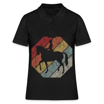 Dressage Cavalier de dressage Cheval d’équitation - Polo Femme - noir - Devant - Ailine (174cm)