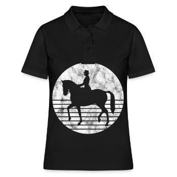Dressage Cavalier de dressage Cheval d’équitation - Polo Femme - noir - Devant - Ailine (174cm)
