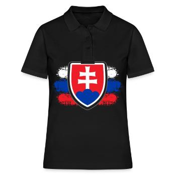 Slovaquie Slovaquie pays - Polo Femme - noir - Devant - Ailine (174cm)