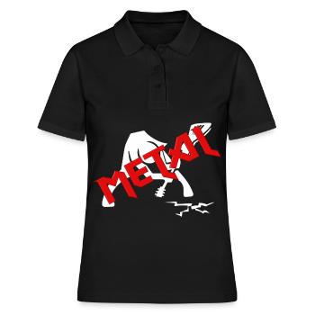 Metalhead Metalgirl Metal - Polo Femme - noir - Devant - Ailine (174cm)