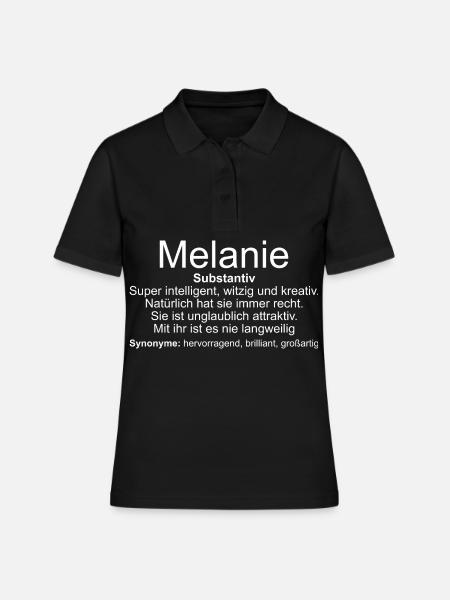 Nom Définition Melanie - Polo Femme - noir