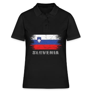 Slovénie - Polo Femme - noir - Devant - Ailine (174cm)
