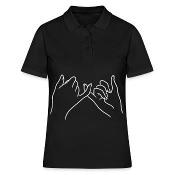 Serment d'Éternité Confiance Promesse de Cohésion - Polo Femme - noir - Devant - Ailine (174cm)