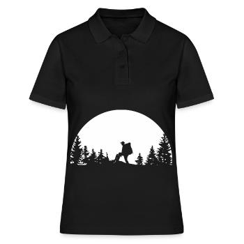 Hikers - (6) - Women's Polo Shirt - black - Front - Ailine (174cm)