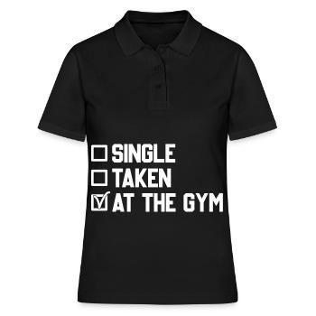 Single enregistré dans le gymnase - Polo Femme - noir - Devant - Ailine (174cm)