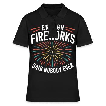 Pyrotechniker Feuerwerk Pyrotechnik - Frauen Polo Shirt - Schwarz - Vorne - Ailine (174cm)