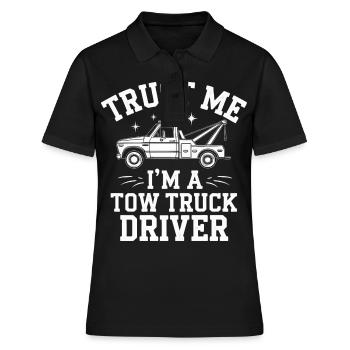 Abschleppwagen Truck Abschlepper - Frauen Polo Shirt - Schwarz - Vorne - Ailine (174cm)