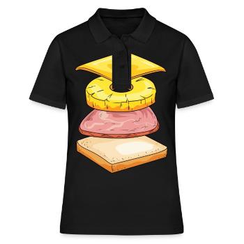 Hawaï Toast - Polo Femme - noir - Devant - Ailine (174cm)