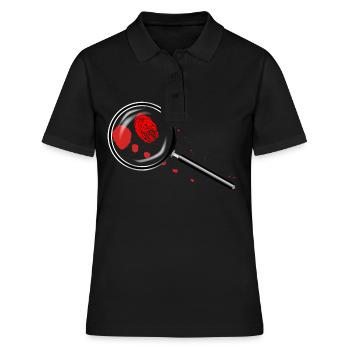 Détectives Loupe - Polo Femme - noir - Devant - Ailine (174cm)