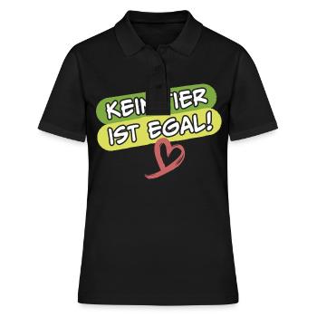 Kein Tier ist egal Tierschützer Tierschutz - Frauen Polo Shirt - Schwarz - Vorne - Ailine (174cm)