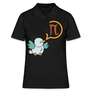Cadeau de t-shirt drôle de pi pour les nerds de maths - Polo Femme - noir - Devant - Ailine (174cm)