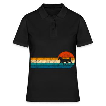 Trotteur trotter dans un style rétro ou vintage - Polo Femme - noir - Devant - Ailine (174cm)