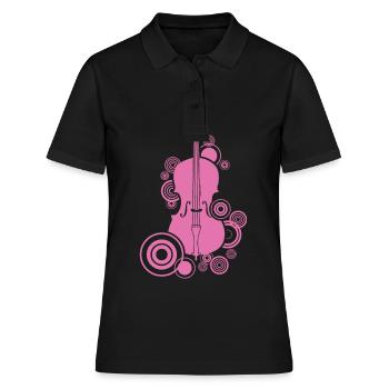 Violoncelle Basse Violon Genou Violon Instrument à cordes Violoncelle - Polo Femme - noir - Devant - Ailine (174cm)