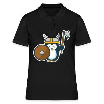 Casque Viking Kawaii Vikings cadeau Viking - Polo Femme - noir - Devant - Ailine (174cm)