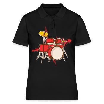 Percussion Percussion, joueur de percussion - Polo Femme - noir - Devant - Ailine (174cm)