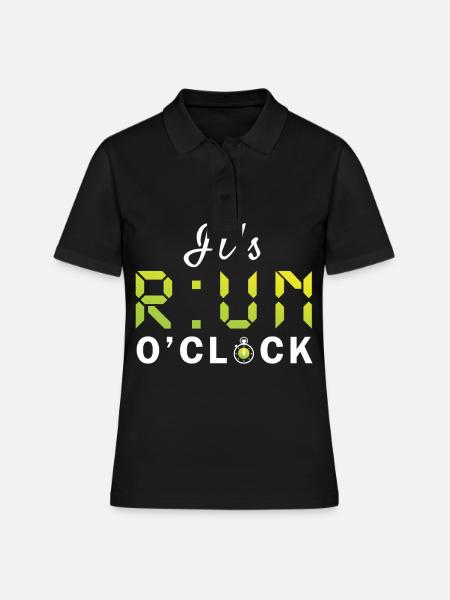 Funny Runner Jogger Running Athletics Run - Women's Polo Shirt - black