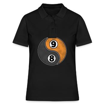 8-Ball & 9-Ball - Billard Billard Piscine - Polo Femme - noir - Devant - Ailine (174cm)
