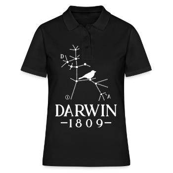 Darwin Evolution Biology Biochemistry Microbiology - Women's Polo Shirt - black - Front - Ailine (174cm)