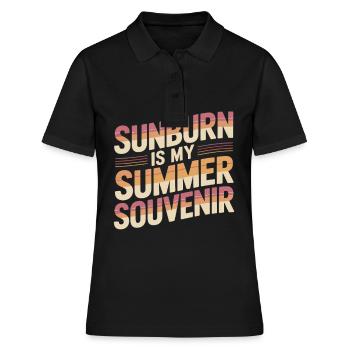 Sunburn est mon souvenir d’été Sunburn - Polo Femme - noir - Devant - Ailine (174cm)