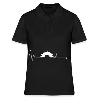 Heartbeat - Boîte de vitesses - (3) - Polo Femme - noir - Devant - Ailine (174cm)