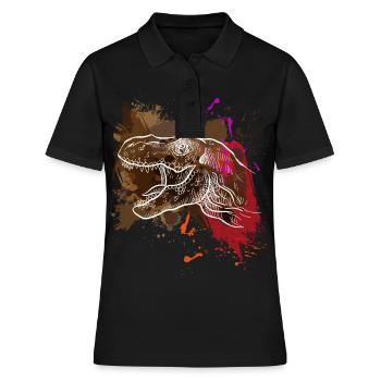 Dinosaure dinosaure - Polo Femme - noir - Devant - Ailine (174cm)