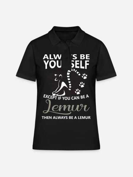 Lémurien - Polo Femme - noir