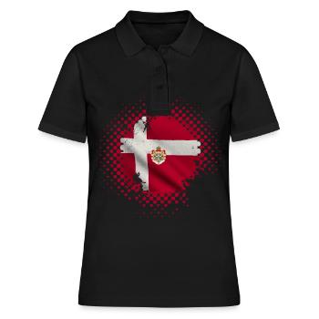 Danemark pays et pays - Polo Femme - noir - Devant - Ailine (174cm)