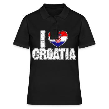 Croatie pays et pays - Polo Femme - noir - Devant - Ailine (174cm)