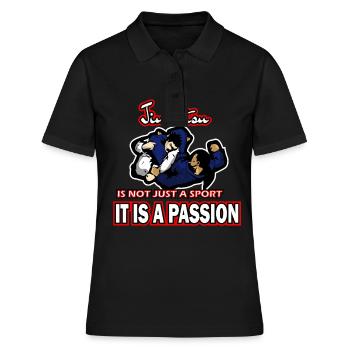jiu jitsu hobby - temps libre - Polo Femme - noir - Devant - Ailine (174cm)